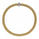 Fope Flex'it Solo 18ct Yellow Gold White Gold Rondelle Bracelet, 620B.