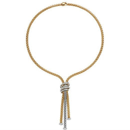 Fope MiaLuce 18ct Yellow Gold 0.97ct Diamond Lariat Necklace, 651C/BBR.