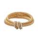 Fope MiaLuce 18ct Yellow Gold 1.20ct Brown Diamond Bracelet, 651B/PAVEW.