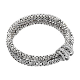 Fope Mialuce 18ct White Gold 1.20ct Diamond Bracelet, 651B/PAVE.