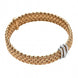 Fope Panorama 18ct Rose Gold 0.23ct Diamond Rondelle Bracelet, 587B PAVE.