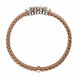 Fope Panorama 18ct Rose Gold 0.30ct Diamond Mixed Rondelle Bracelet, 588B BBR.