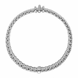 Fope Panorama 18ct White Gold 0.08ct Diamond Rondelle Bracelet, 587B BBR.