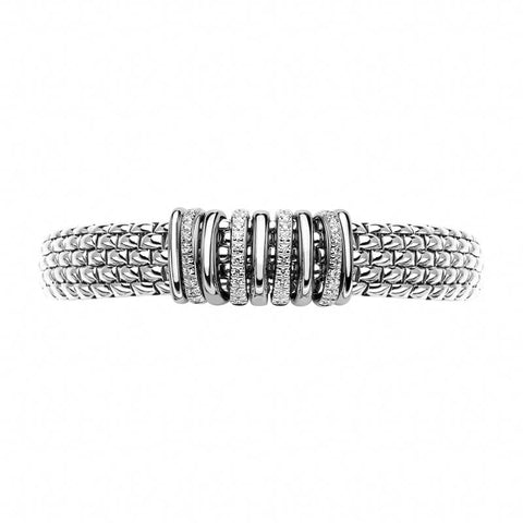 Fope Panorama 18ct White Gold 0.30ct Diamond Rondelle Bracelet, 588B BBR.