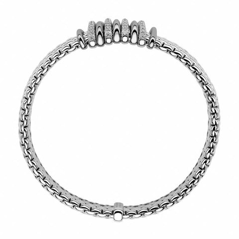 Fope Panorama 18ct White Gold 0.30ct Diamond Rondelle Bracelet, 588B BBR.