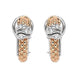 Fope Prima 18ct Rose Gold 0.08ct Diamond Hoop Earrings, OR746/BBR.