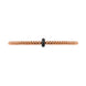 Fope Prima 18ct Rose Gold 0.20ct Black Diamond Bracelet, 745B/BBRN.