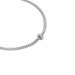 Fope Prima 18ct White Gold 0.18ct Diamond Necklace