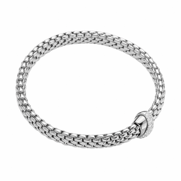 Fope Vendome 18ct White Gold 0.20ct Diamond Bracelet