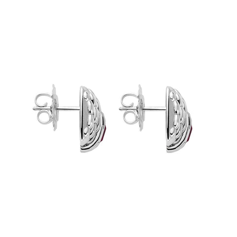 Fope Vendome 18ct White Gold Ruby Stud Earrings OR583/BRUB