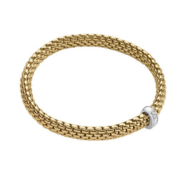 Fope Vendome 18ct Yellow Gold 0.24ct Diamond Bracelet, 583B/BBR.