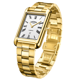 Rotary Watch Cambridge Gold PVD Mens