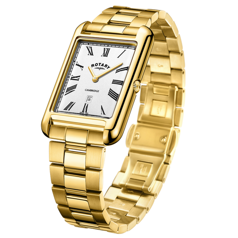 Rotary Watch Cambridge Gold PVD Mens