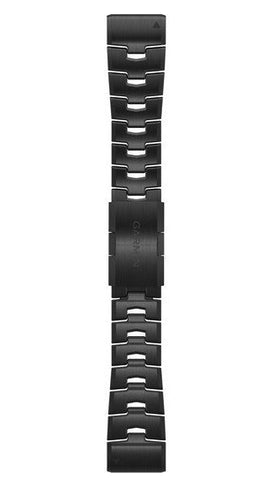 Garmin Strap QuickFit 26 Vented Titanium Bracelet Carbon Grey DLC Coating