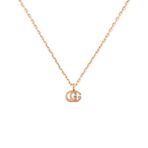 Gucci GG Running 18ct Rose Gold Pendant YBB687118001