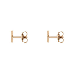 Gucci GG Running 18ct Rose Gold Stud Earrings YBD702801001