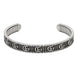 Gucci Double G Motif Aged Sterling Silver Bracelet YBA551903001