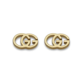 Gucci GG Running 18ct Yellow Gold Stud Earrings YBD094074002