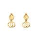 Gucci GG Running With Star 18ct Yellow Gold Drop Earrings YBD648604001