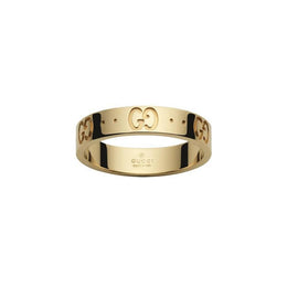 Gucci Icon 18ct Yellow Gold Thin Band Ring YBC073230001