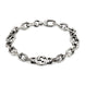 Gucci Interlocking G Motif Aged Sterling Silver Bracelet YBA620798001