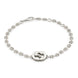 Gucci Interlocking G Motif Sterling Silver Bracelet YBA481687001