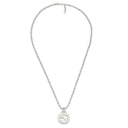 Gucci Interlocking G Sterling Silver Pendant Necklace YBB479217001