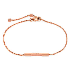 Gucci Link to Love 18ct Rose Gold Chain Bracelet YBA662106002