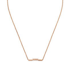 Gucci Link to Love 18ct Rose Gold Necklace YBB662108002