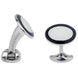 Deakin & Francis Cufflinks Black And White Enamel L0765S2216