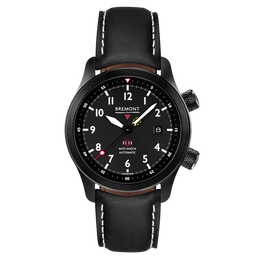 Bremont Watch MBII Custom DLC Black Dial with Titanium Barrel & Open Case Back