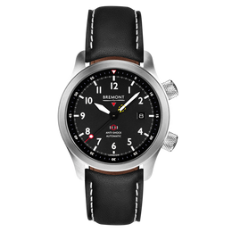 Bremont Watch MBII Custom Stainless Steel Black Dial with Bronze Barrel & Closed Case Back