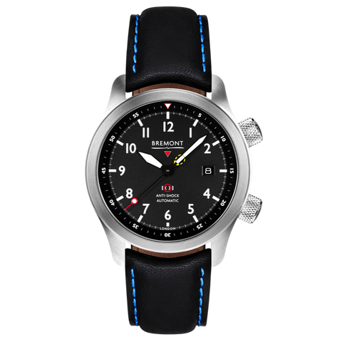 Bremont Watch MBII Custom Stainless Steel Black Dial with Bronze Barrel & Open Case Back