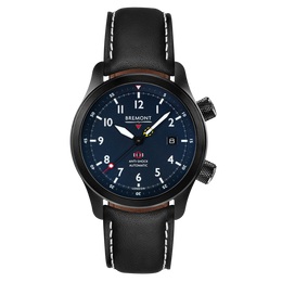 Bremont Watch MBII Custom DLC Blue Dial with Anthracite Barrel & Open Case Back