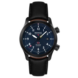 Bremont Watch MBII Custom DLC Blue Dial with Anthracite Barrel & Open Case Back