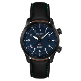 Bremont Watch MBII Custom DLC Blue Dial with Anthracite Barrel & Open Case Back