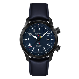 Bremont Watch MBII Custom DLC Blue Dial with Anthracite Barrel & Closed Case Back