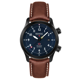 Bremont Watch MBII Custom DLC Blue Dial with Bronze Barrel & Closed Case Back