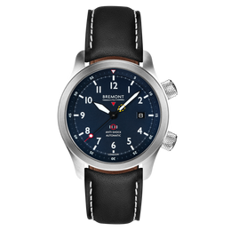 Bremont Watch MBII Custom Stainless Steel Blue Dial with Bronze Barrel & Closed Case Back