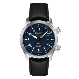 Bremont Watch MBII Custom Stainless Steel Blue Dial with Bronze Barrel & Closed Case Back