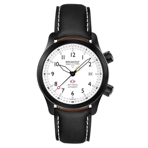 Bremont Watch MBII Custom DLC White Dial with Bronze Barrel & Open Case Back