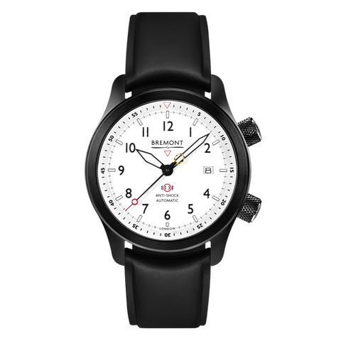 Bremont Watch MBII Custom DLC White Dial with Titanium Barrel & Closed Case Back