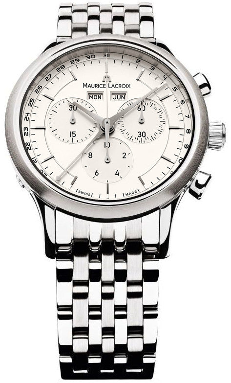 Maurice Lacroix Watch Les Classiques Round Day Date Month Chrono D