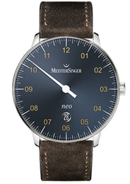 MeisterSinger Watch Neo Plus Suede Brown NE417G