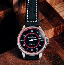 MeisterSinger Watch Perigraph Burgundy