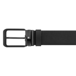 Montblanc 35mm Reversible Leather Belt Black 128773 .