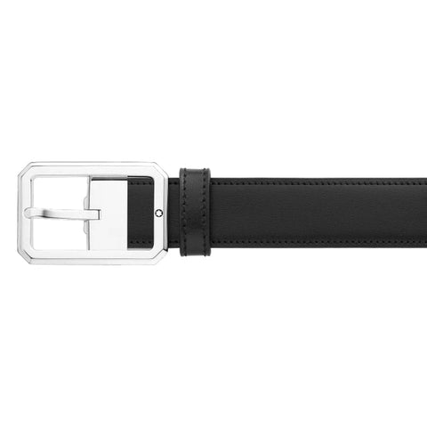 Montblanc 35mm Reversible Leather Belt Black Brown 128761