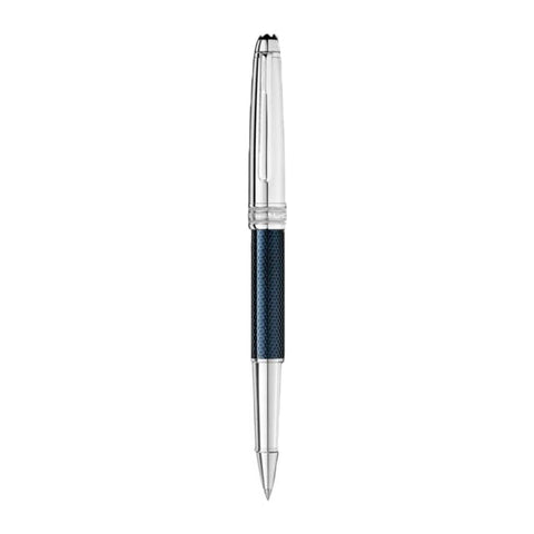 Montblanc Writing Instrument Meisterstuck Solitaire Doue Blue Hour Classique Rollerball Pen 112894.