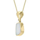 73122119 18ct Yellow Gold Opal Diamond Oblong Necklace UPOP074