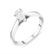 Platinum 0.30ct Diamond Pear Cut Solitaire Ring, FEU-2635.